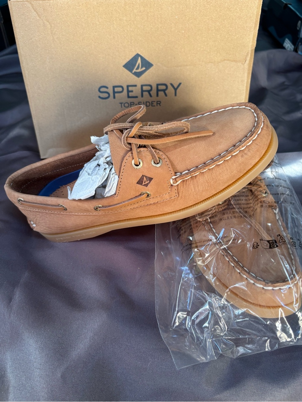 Sperry Women’s Tan Leather Boat Shoe Loafer